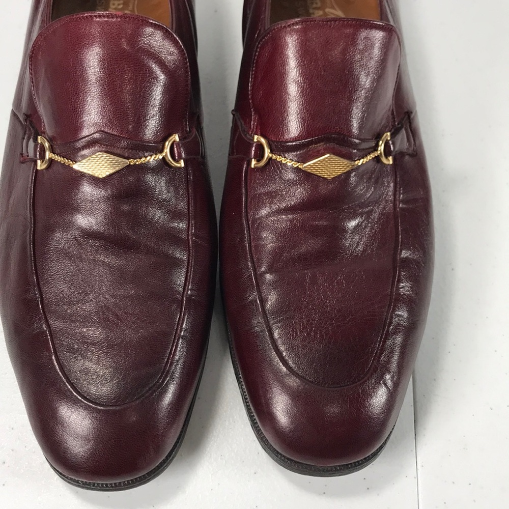 COPY - Bally men’s wine leather loafers size 8-1/… - Picture 2 of 8